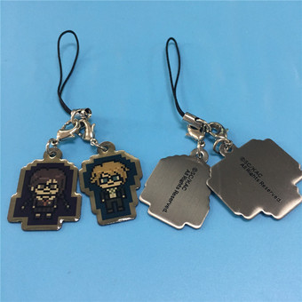 金属挂件 滴胶钥匙扣挂件 金属手机采色图案挂件 可印刷logo 定制