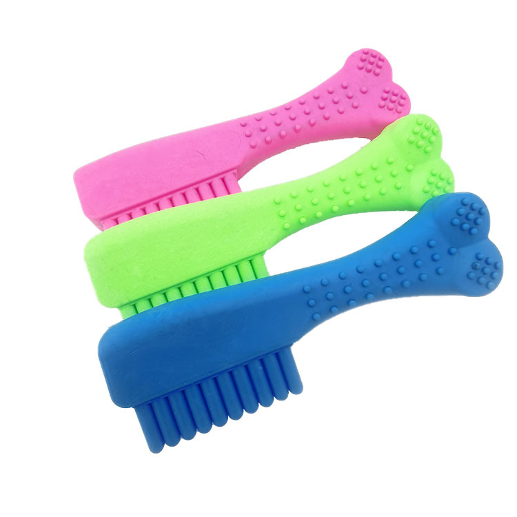 Factory Direct Supply Tpr Dog Interactive Comb Bite Molar Pet Toy Tooth Soft Rubber Toy Wholesale