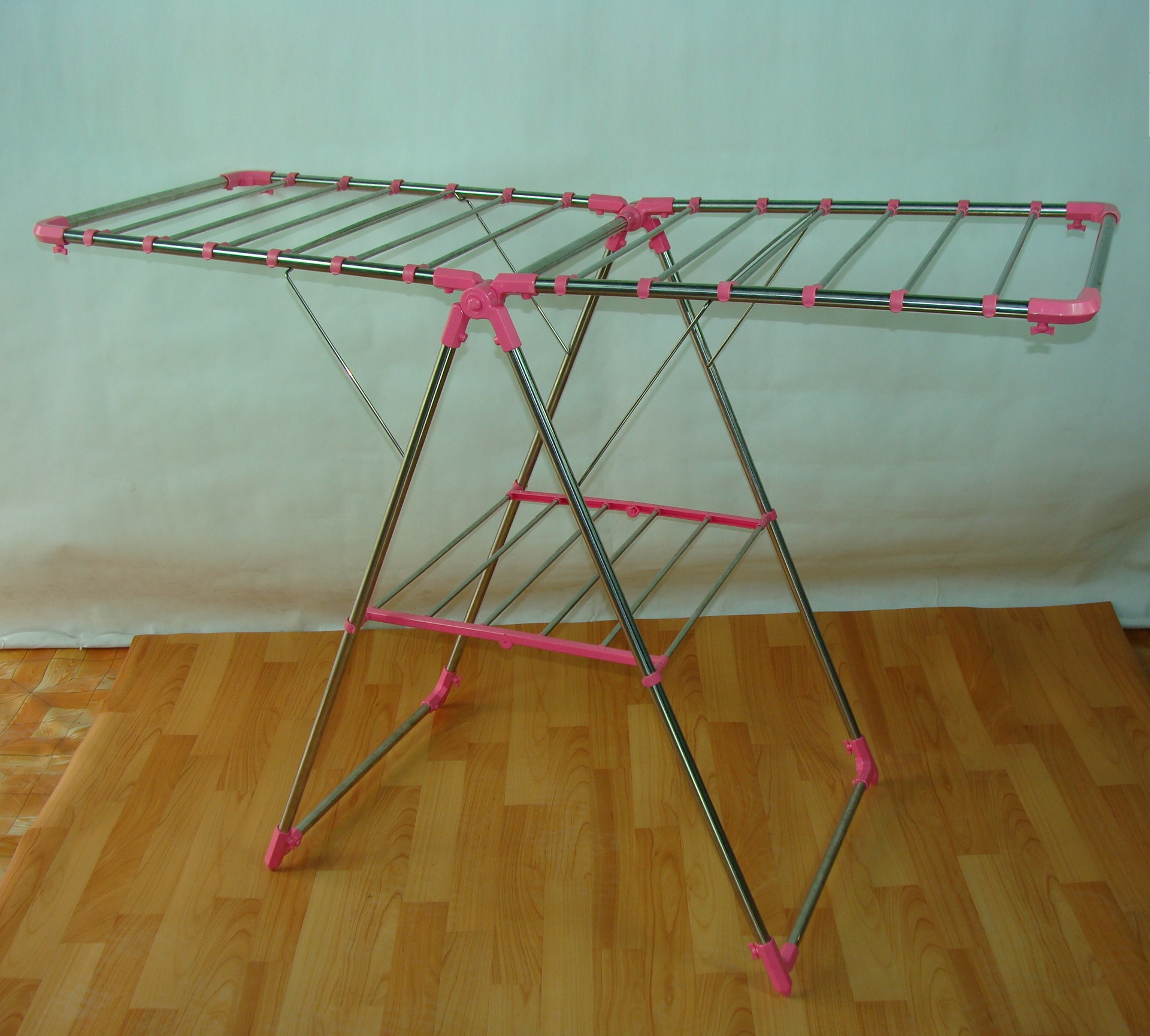 厂家供应diy落地衣架,晾晒架,不锈钢晾衣架折叠衣架dmr-6018y