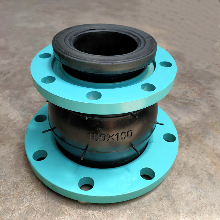喷塑法兰橡胶接头同心异径橡胶变径软连接挠性橡胶膨胀节pn16