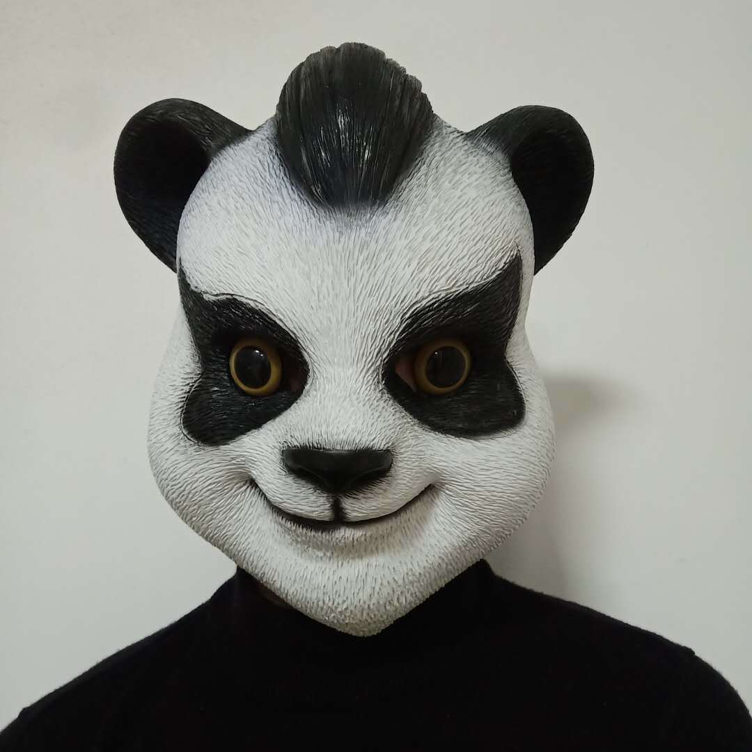 周边游戏新品神武4手游熊小竹可爱动物头套万圣节搞笑熊面具