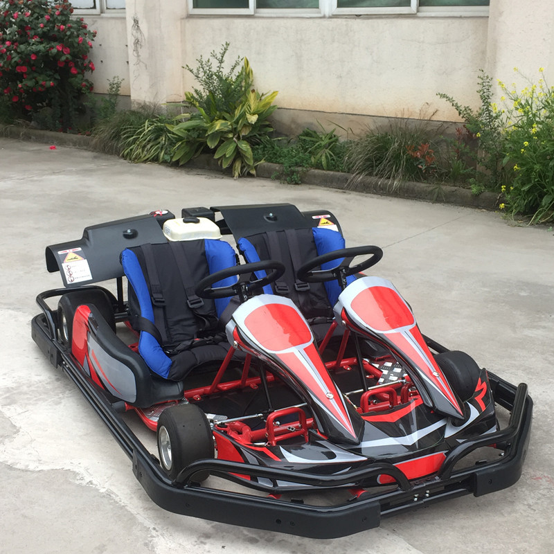 汽油200cc双人卡丁车批发 赛道双人单人卡丁车 270cc卡丁车