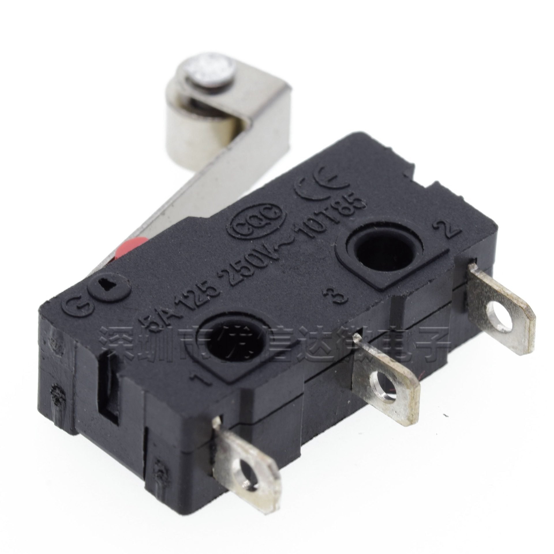 小型轻触按键微动开关kw11-3z ss-5gl-f 金属轮弯脚 1开1闭 zw-12