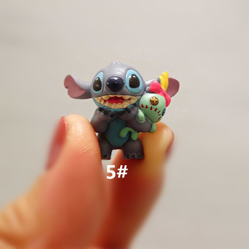 迷你版6款星际宝贝 抱小金史迪仔 公仔diy贴片材料 玩偶模型摆件