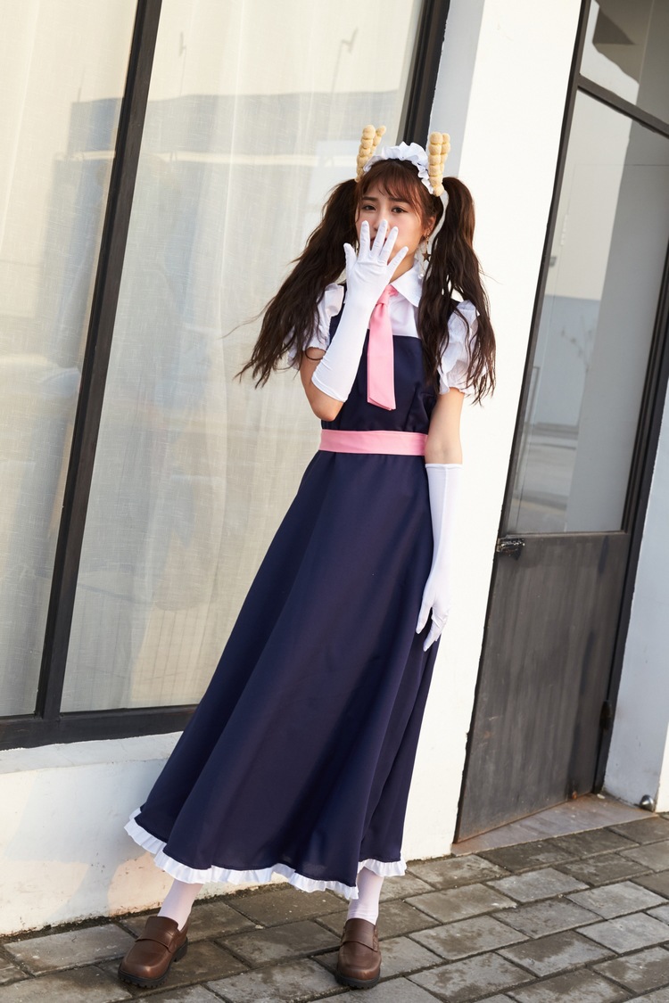 cos服 日本动漫小林家的龙女仆 托尔女仆装cosplay服妹抖龙学生装采购