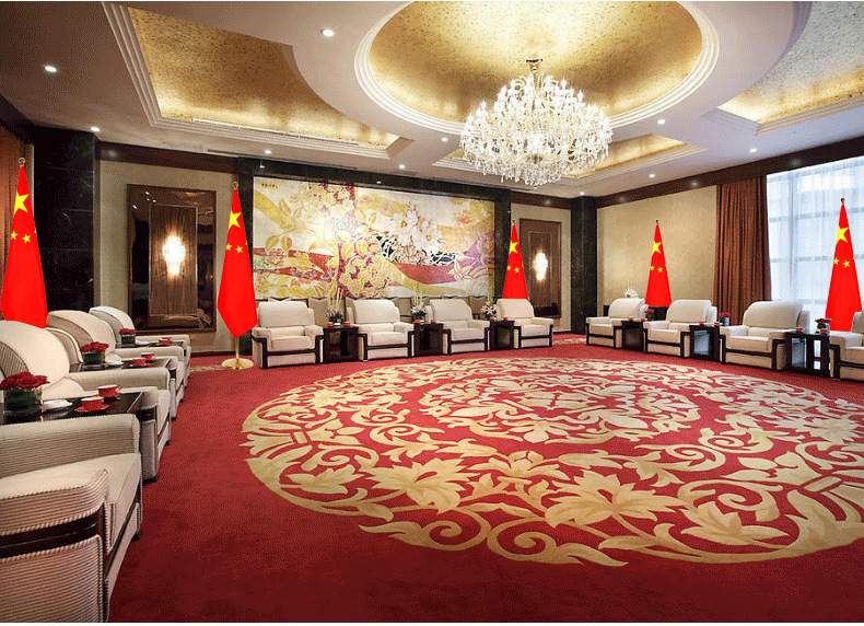 办公室国旗党旗摆件室内落地旗杆红旗装饰2米伸缩不锈钢旗杆旗座