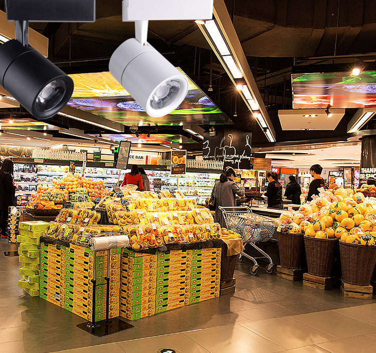 led猪肉专用灯生鲜超市轨道射灯市场蔬菜生鲜灯水果灯熟食水产灯