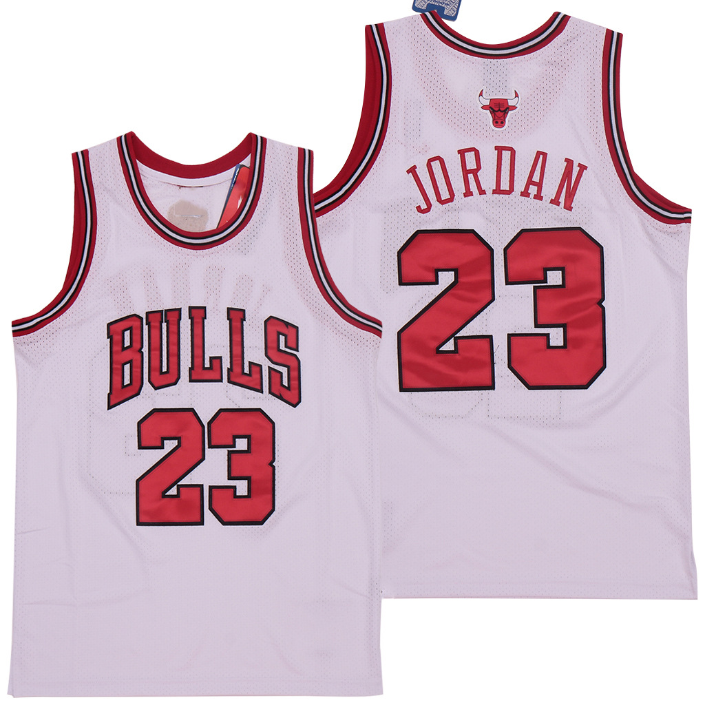 特价处理 nba球衣 公 牛队 23# 乔丹 篮球服 白红黑 刺绣
