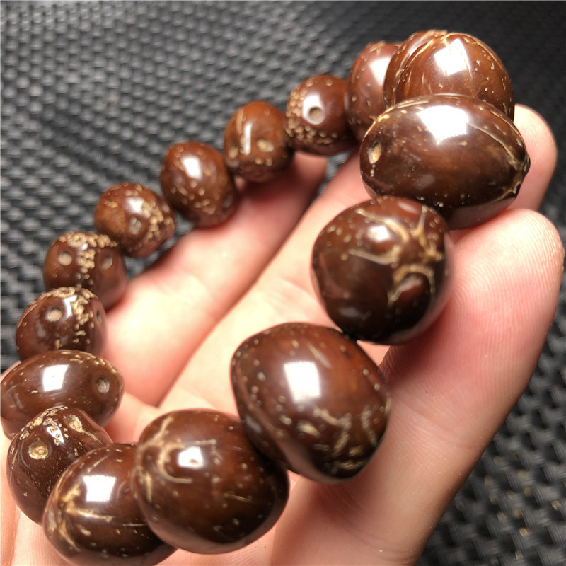手慢无 原桩紫金鼠手串 招财鼠菩提子 万目抛光 紫皮14~15mm