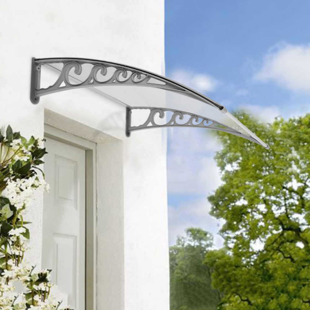 铝合金雨棚户外防雨透明挡雨板遮雨屋檐无声阳台家用门头窗户雨搭