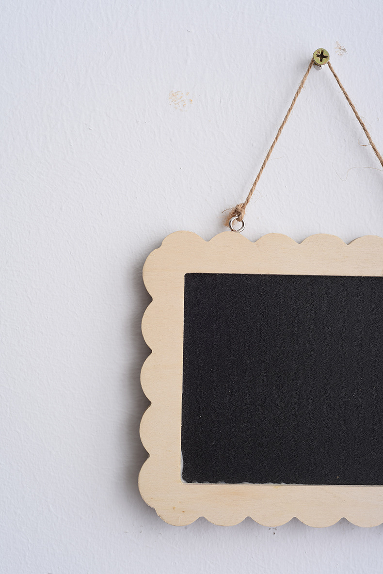 简约木质小黑板创意留言板挂件木质装饰品多规格字母留言板可定制