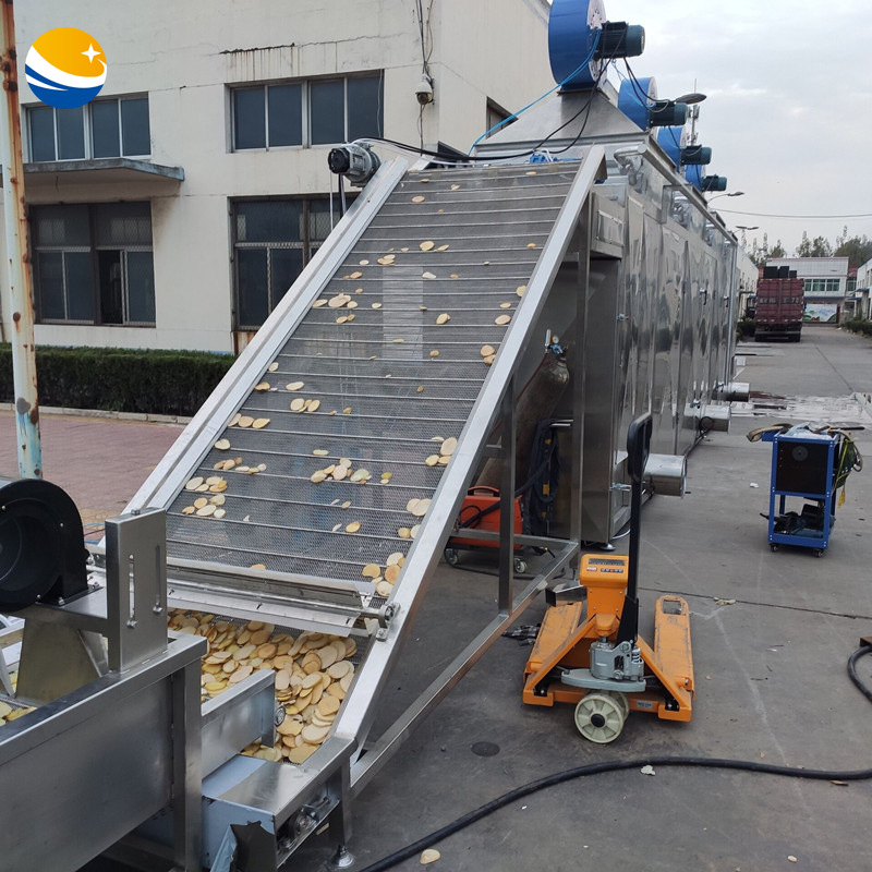 全自动地瓜干加工设备 电加热洋芋片生产流水线 工业土豆片烘干箱
