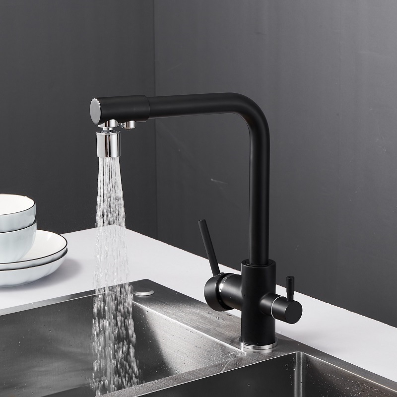 双出水模式全铜厨房水龙头净水机家用三合一直饮水冷热水厨房龙头