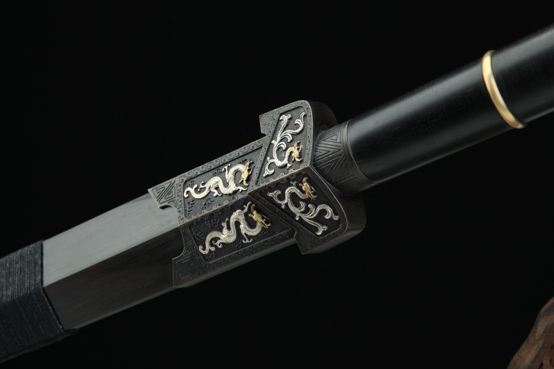 龙泉刀剑一体八面春秋汉剑影视冷兵器手工锻打宝剑防身硬剑未开刃