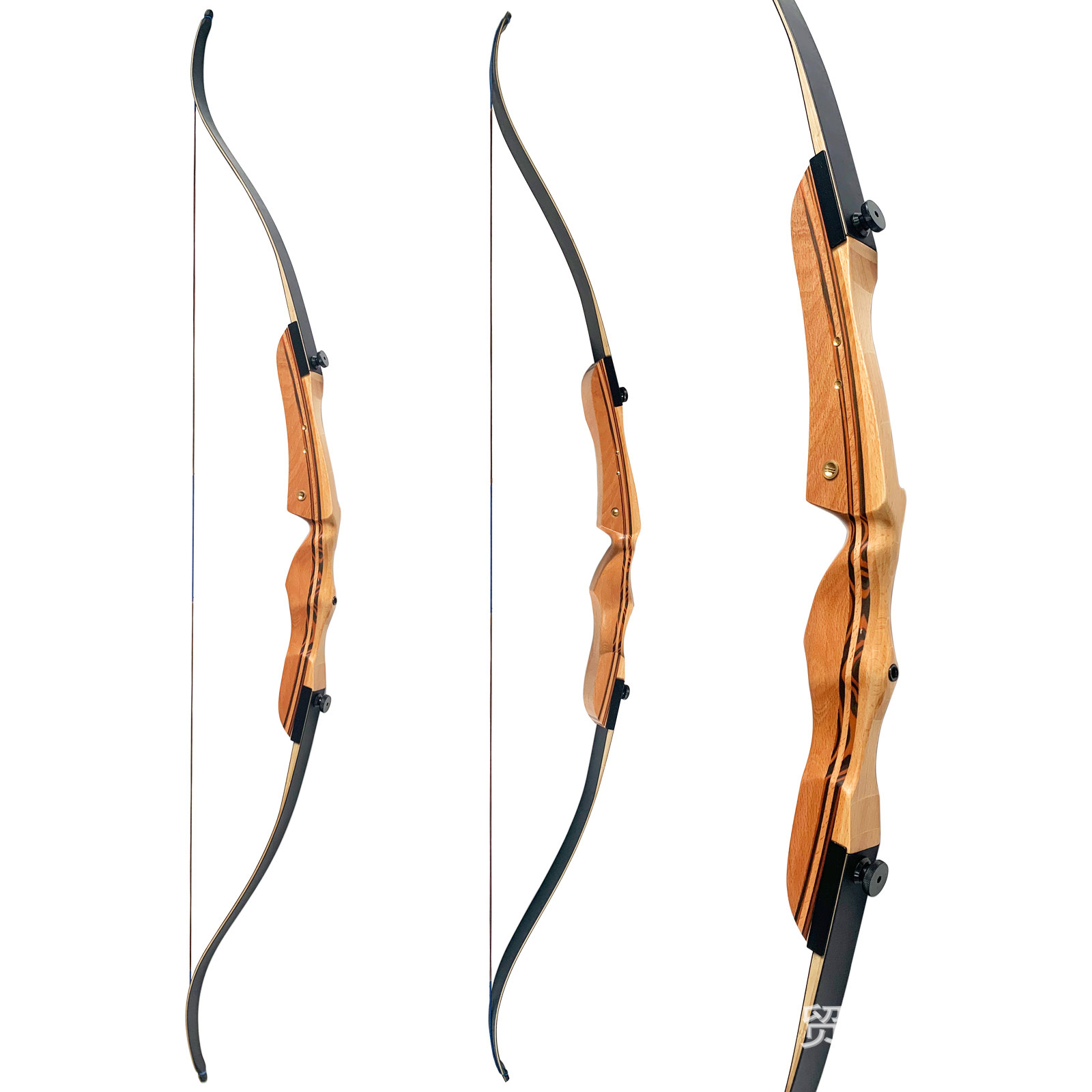 黑猎人竞技木把反曲弓美式室内户外射击射箭箭馆景区俱乐部装备弓