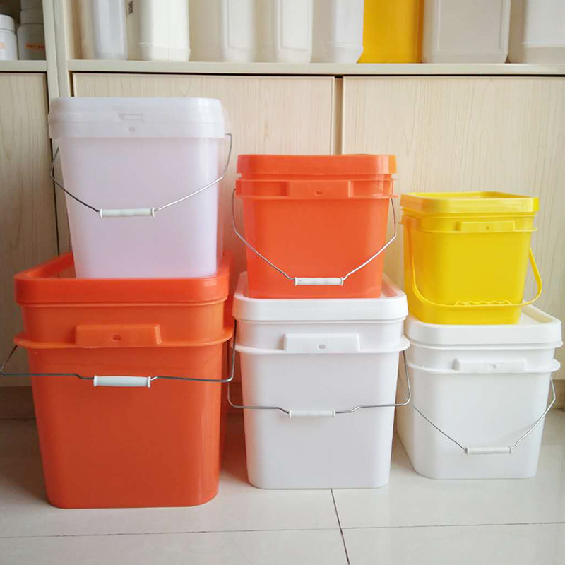 现货供应30l兽药桶 5l注塑方桶 pp10l农用包装桶 20l种子包装桶