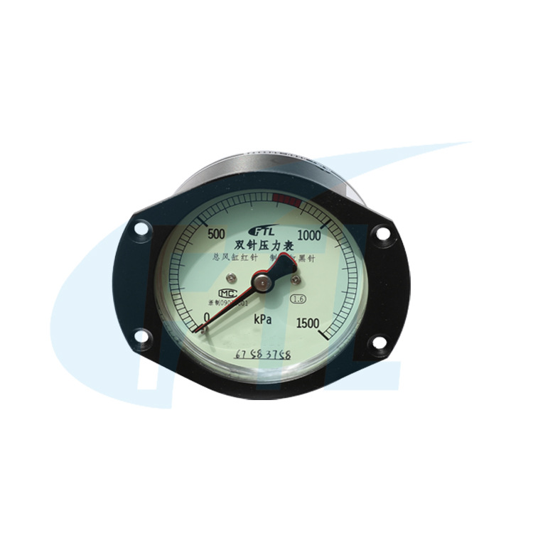 动车组双针压力表 yzs-80a 1500kpa