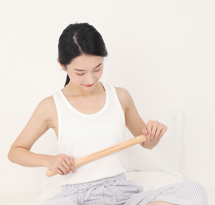 擀筋榉木刮痧棒按摩实木全身通用背部经络美容院专用养生棍赶筋棒