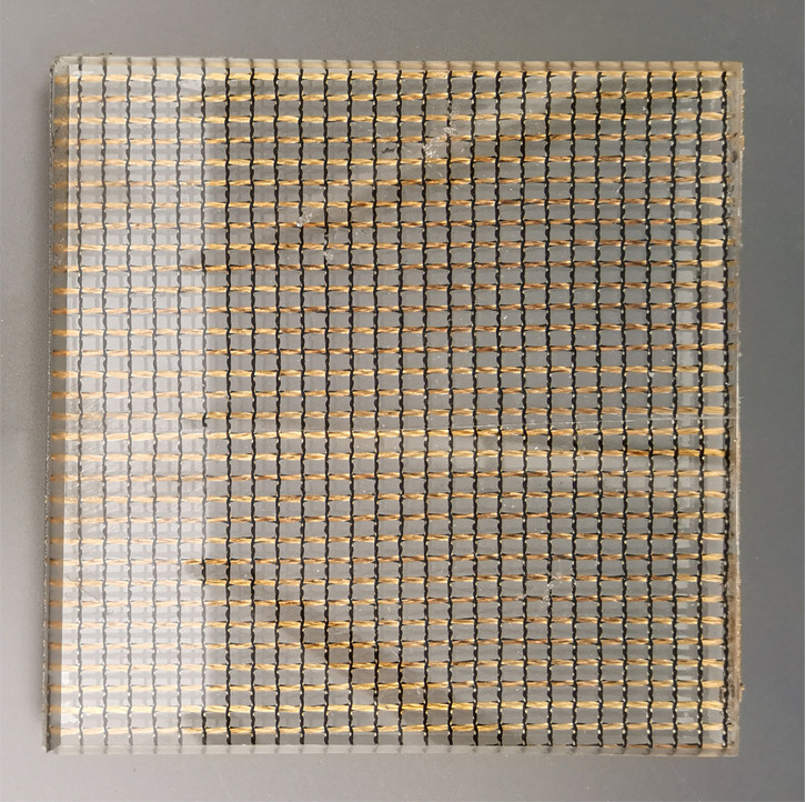 厂家定制夹绢玻璃夹丝玻璃山水画玻璃屏风隔断景观墙装饰夹丝玻璃