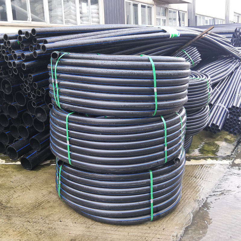 厂家直供hdpe管工程自来水管20-63pe盘管110农业灌溉电缆保护套管