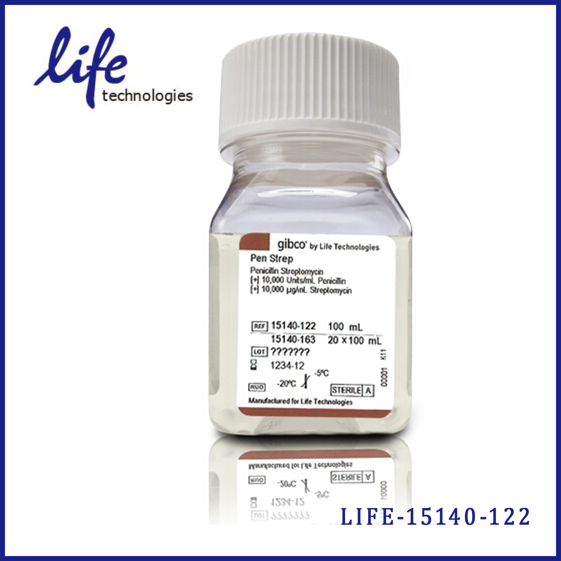 life 15140-122 penicillin-streptomycin (10,000 uml),100ml