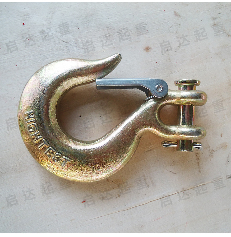 启达羊角抓钩滑钩 链条链接钩羊角钩 多规格吊装起重吊钩