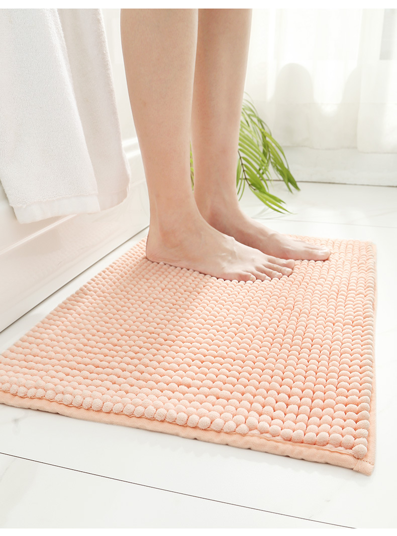 跨境加厚雪尼尔酒店卫生间地垫 家用卧室浴室门口防滑吸水脚踏垫