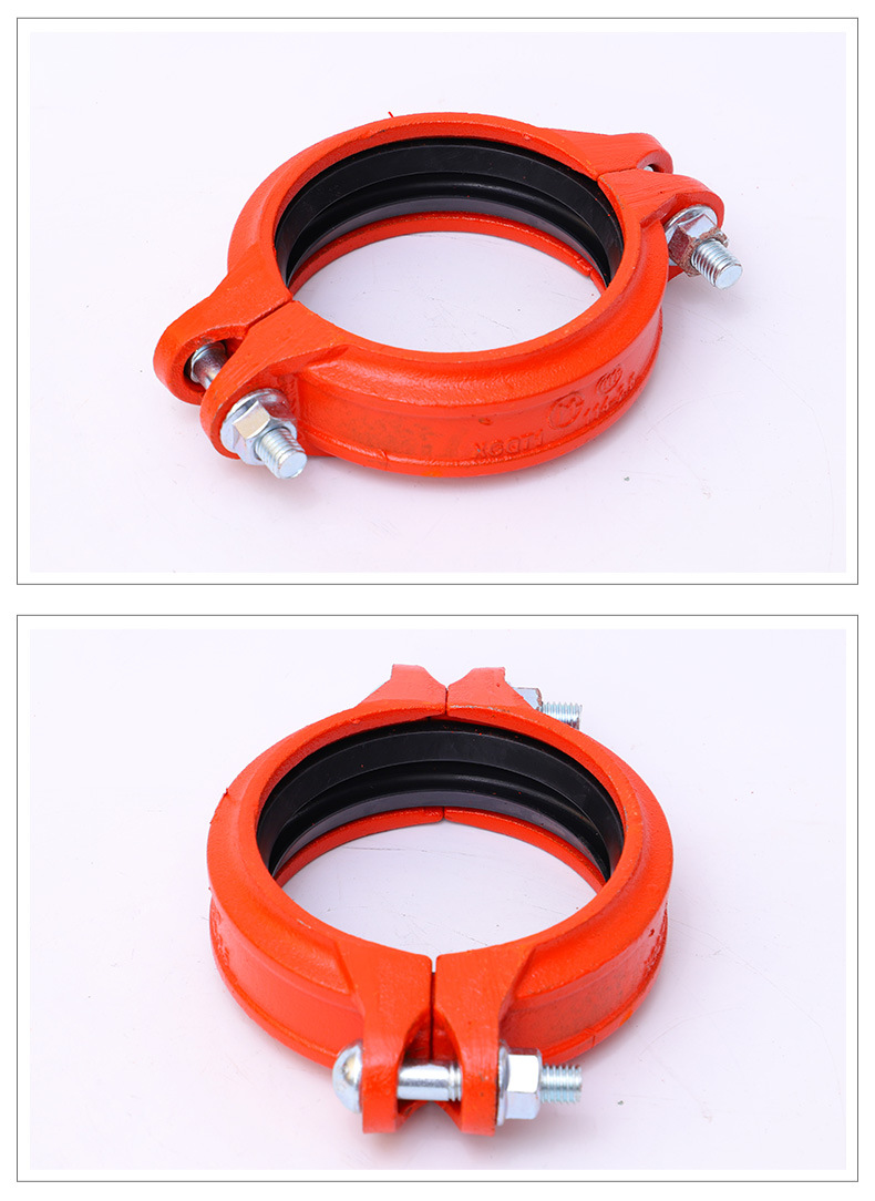 江西m牌赣玛刚性卡箍 消防配件 抱箍钢卡 镀锌水管沟槽卡箍 x系列