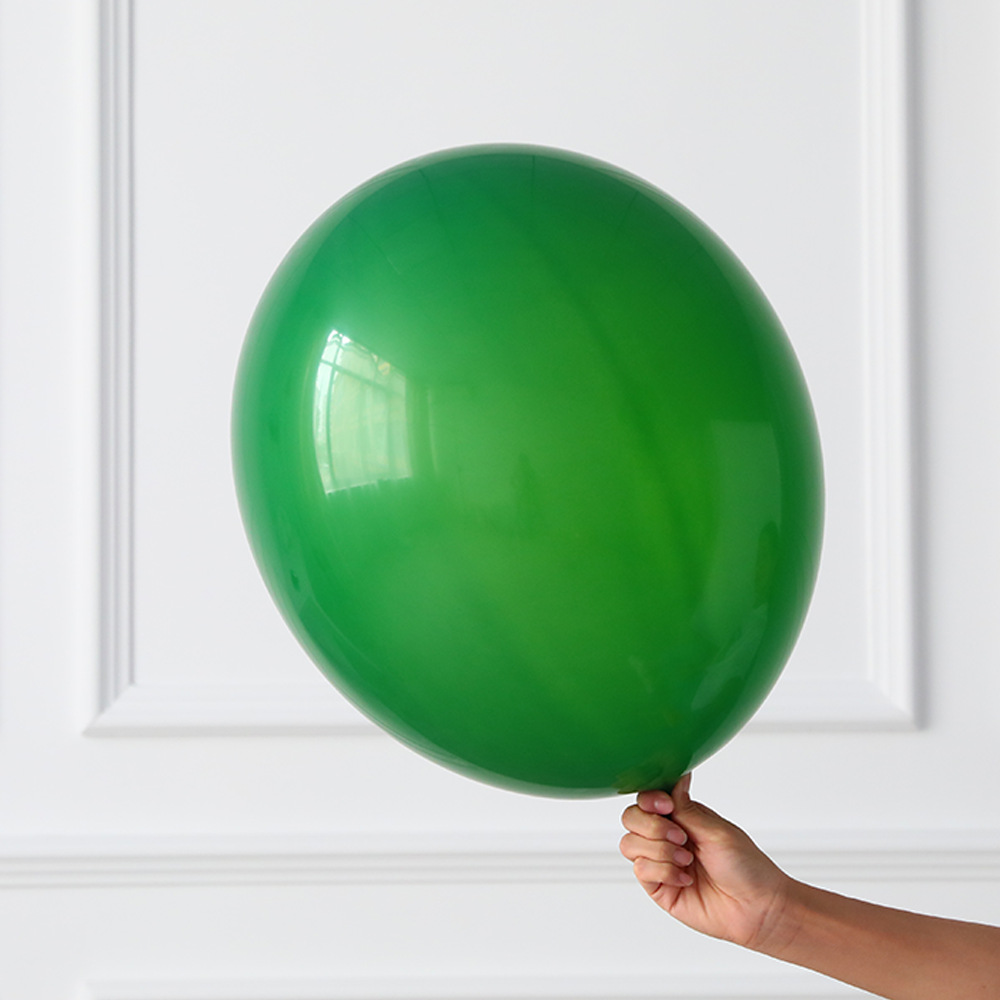 18寸乳胶气球 纯色四角球加厚乳胶气球 哑光正圆生日派对装饰气球