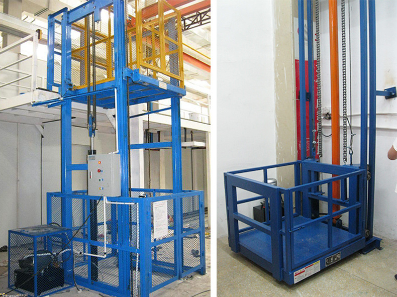 升降平台货梯山东厂家定制小型简易货梯客货两用电梯导轨式升降机