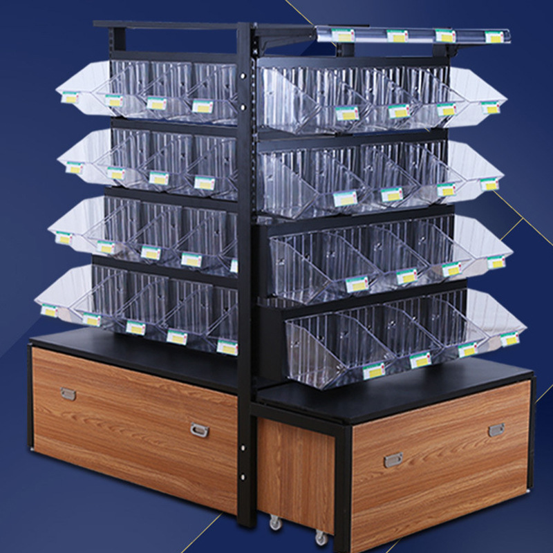 超市便利店散货散称饼干散装进口零食货架靠墙散装多层散称货架