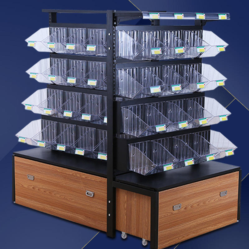 超市便利店散货散称饼干散装进口零食货架靠墙散装多层散称货架