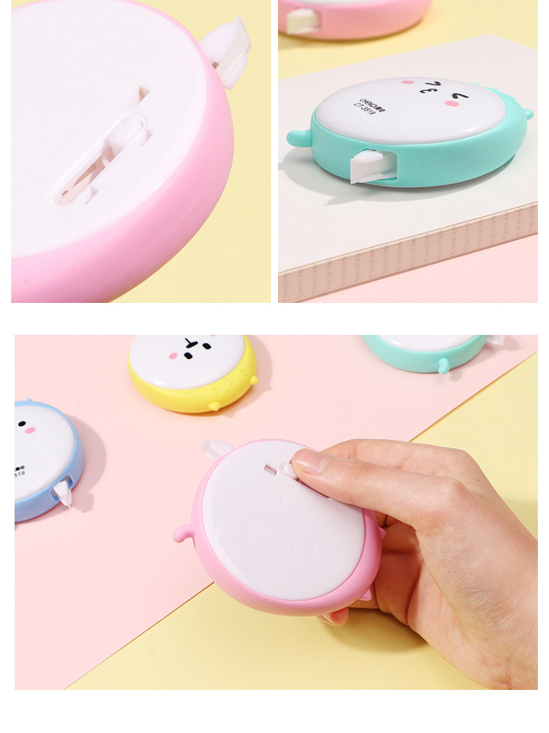 晨奇文具创意推出式透明带芯修正带 卡通学生改正带 改错带涂改带