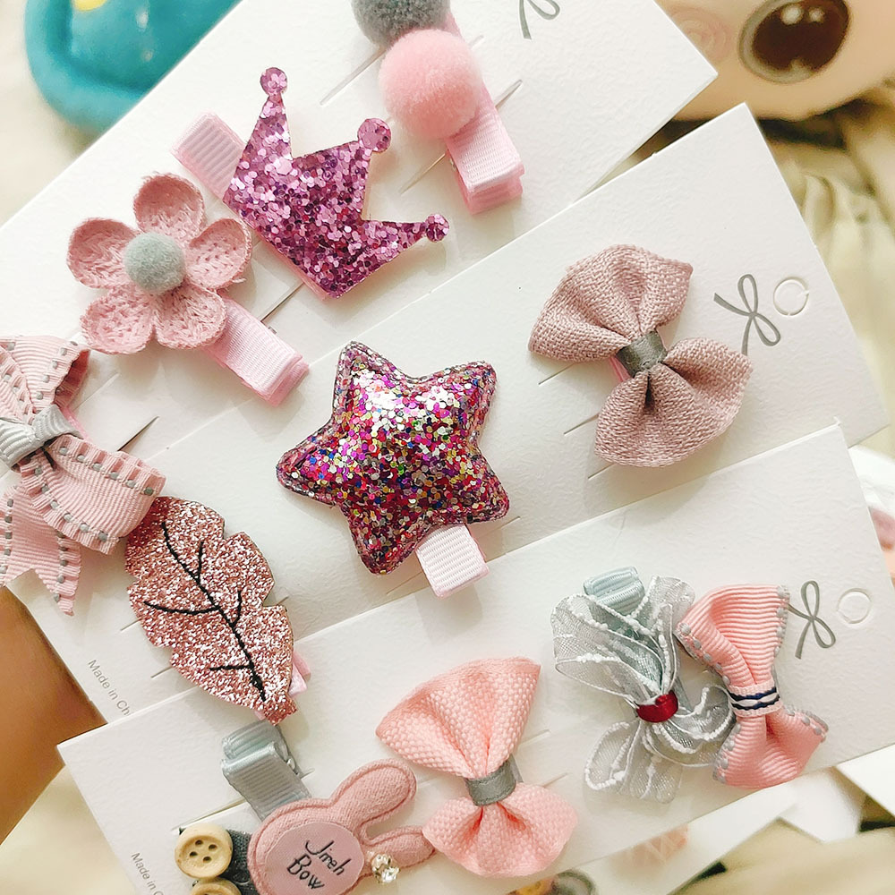 新品韩版可爱小童女发夹宝宝婴幼儿头饰公主蝴蝶结侧边夹子发饰