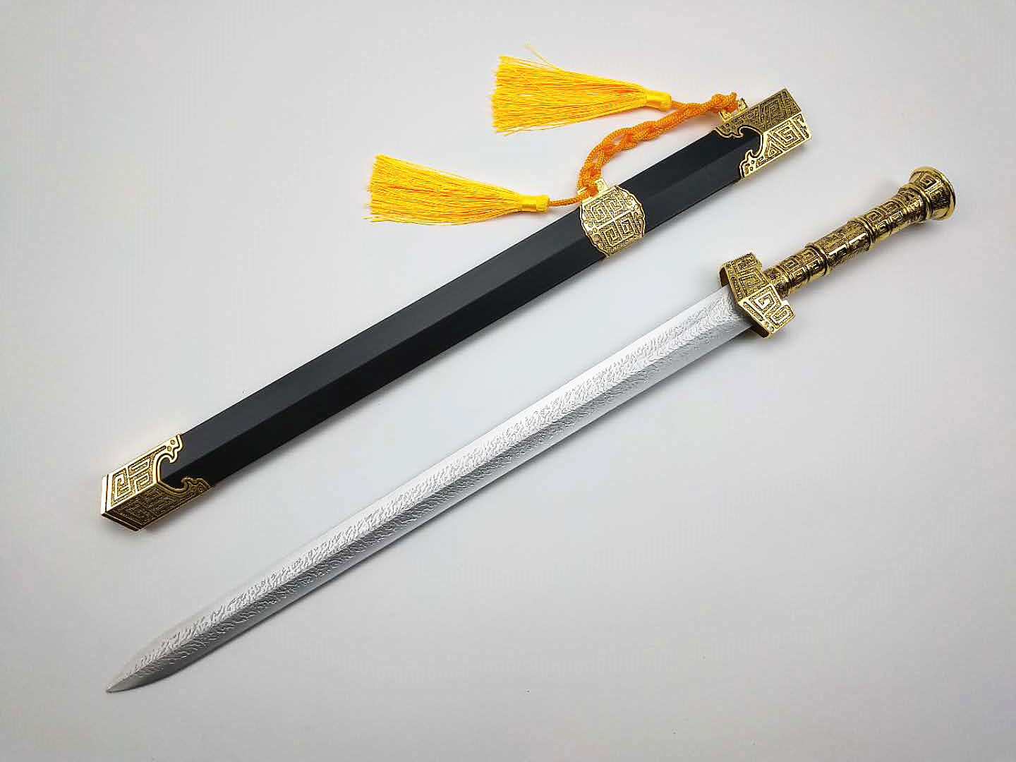 龙泉市工艺剑 镇宅辟邪装饰 旅游纪念礼品剑 不锈钢秦王剑未开刃