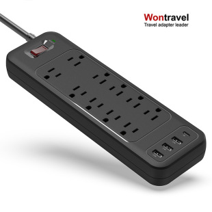 欧规排插德标家用插线板带usb多功能插排桌面防过载保护欧规插座