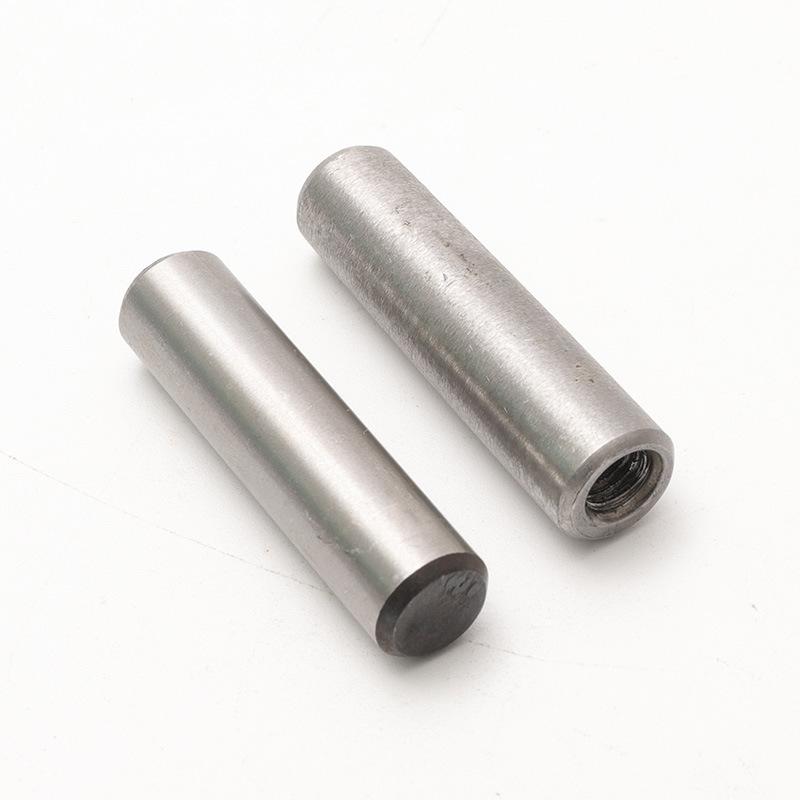 定制固定销 内螺纹不锈钢圆柱销实心304圆柱定位销 销钉销子Φ6
