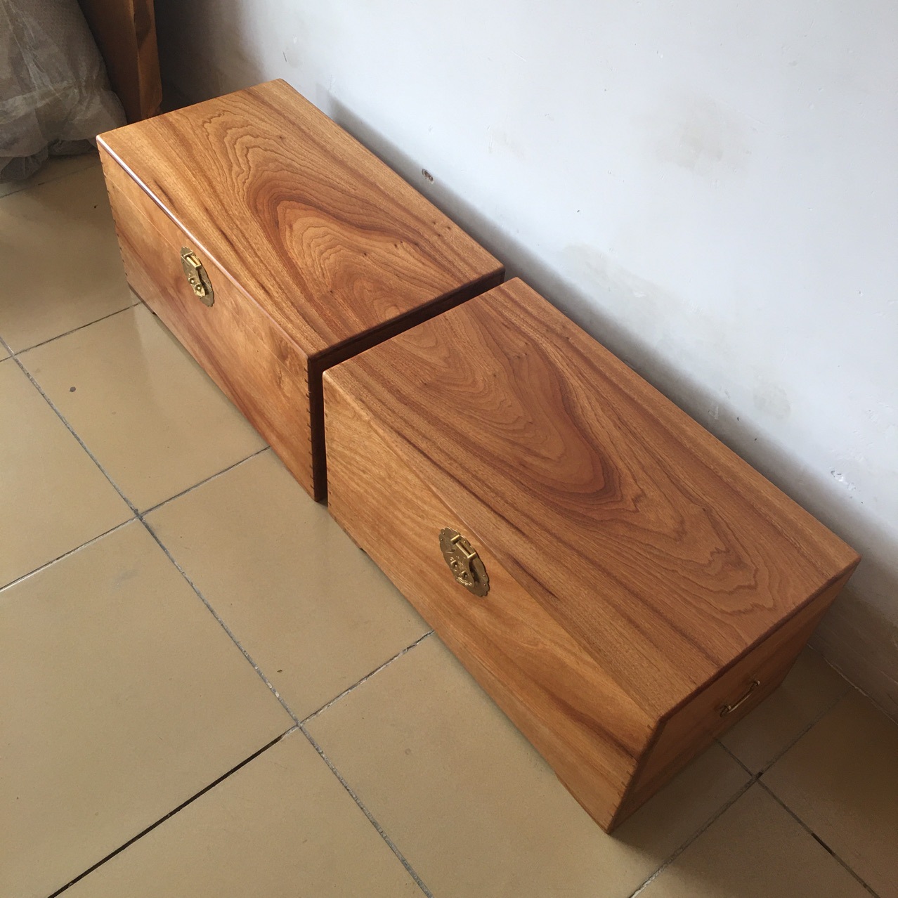 实木家具衣箱香樟木储藏箱成对嫁妆箱仿古中式江西小叶红心樟木箱