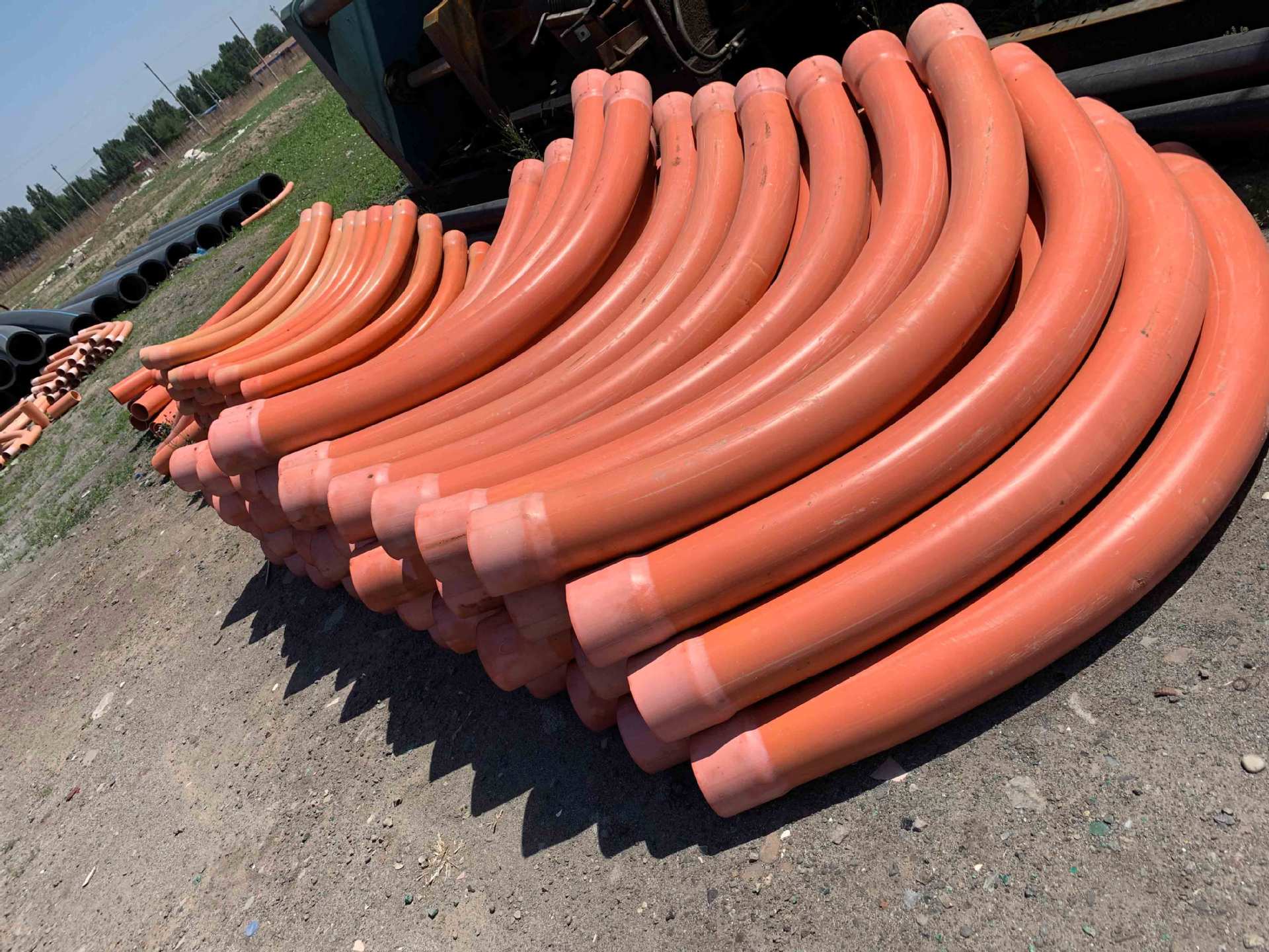 【管件】电力管直接头160 管枕200 管堵 pvc电力用弯头可定 制