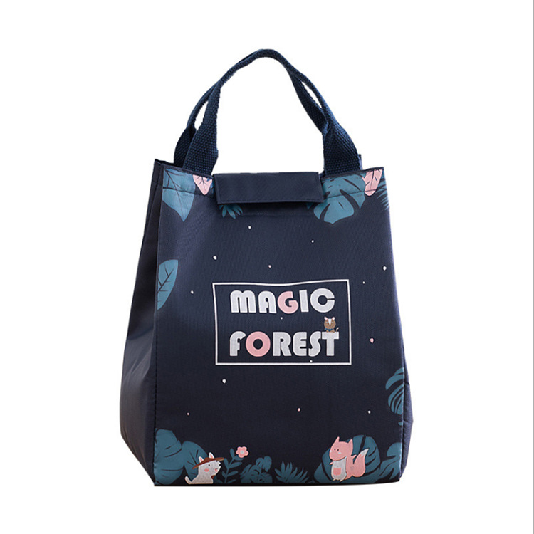 Korean Creative Magic Forest Insulated Bag Thick Portable Heat Preservation Lunch Bag Outdoor Lunch Picnic Bag