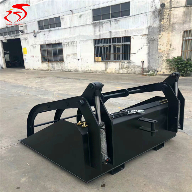 5-5吨座驾式叉车加装废料打包铲斗倾翻反牙带爪 叉车属具定做