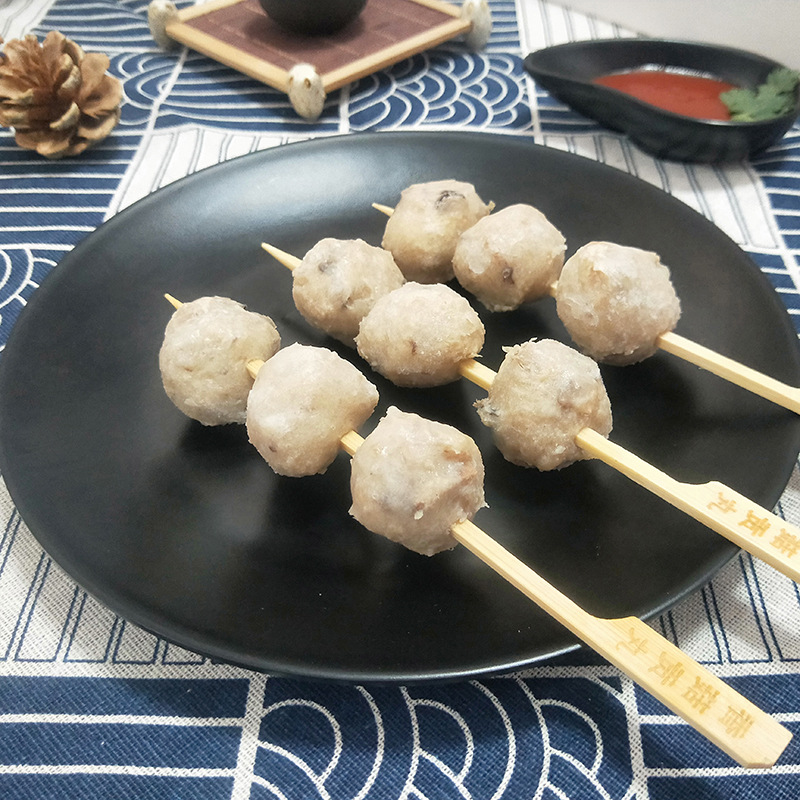 关东煮涮串火锅食材串串 立圆关东煮香菇贡丸360克 10根 便利店