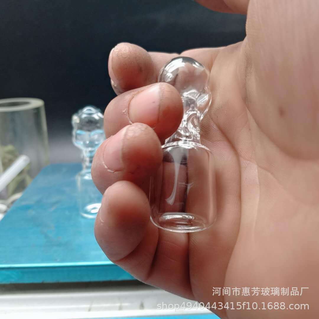 玻璃水烟玻璃骷髅头壶（迷你款）高硼硅玻璃制品