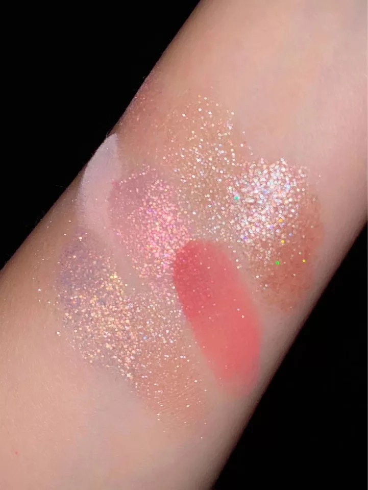 微商爆款3ce同款透明9色眼影九宫格眼影哑光珠光亮片大地色系