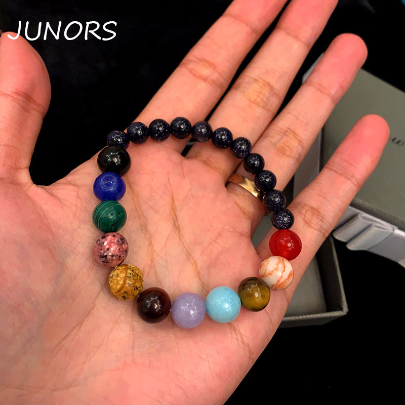 Universe Galaxy Eight Planets Bracelet Blue San Starry Sky Solar System Planets Bracelet Amazon New Bracelet