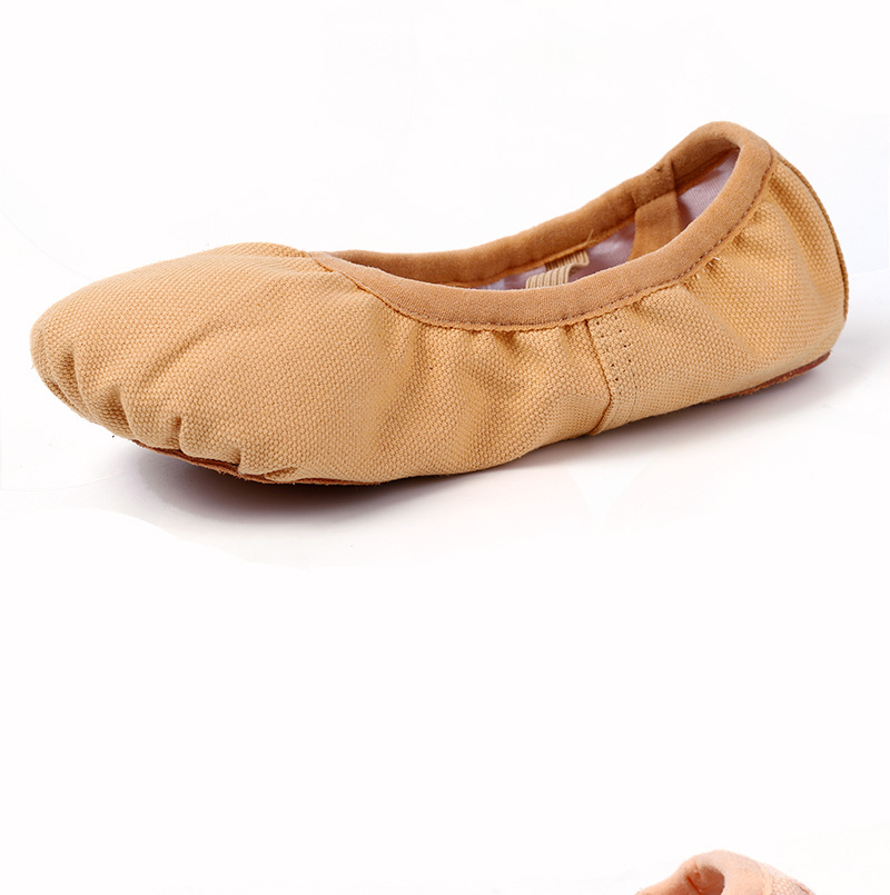 免系带舞蹈鞋女软底练功鞋儿童芭蕾舞鞋民族跳舞鞋成人瑜伽猫爪鞋