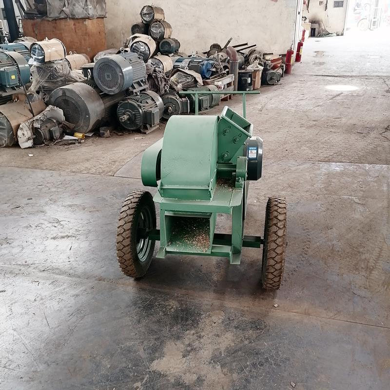 420移动电机碎枝机 木条圆木破碎机 多功能木屑机