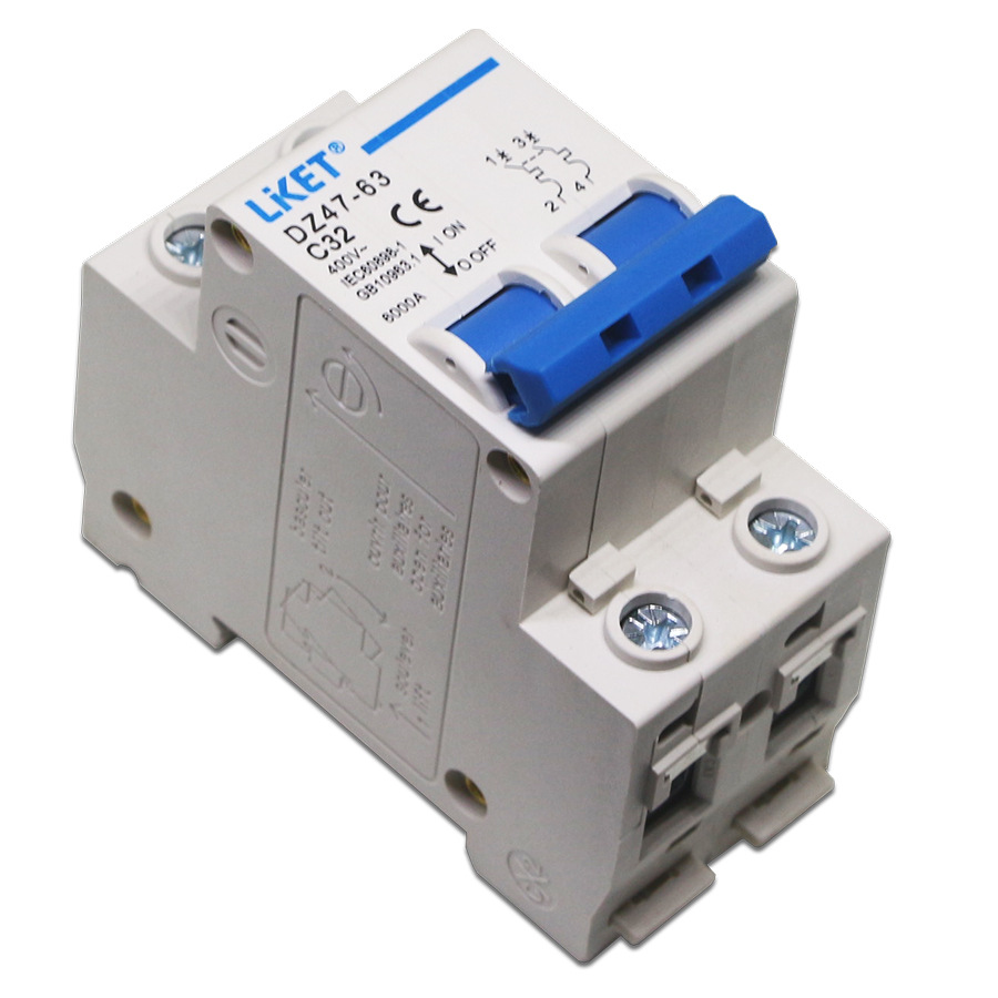 【厂家批发】交流小型断路器 ac400v dz47-63 1234p 低压空气开关