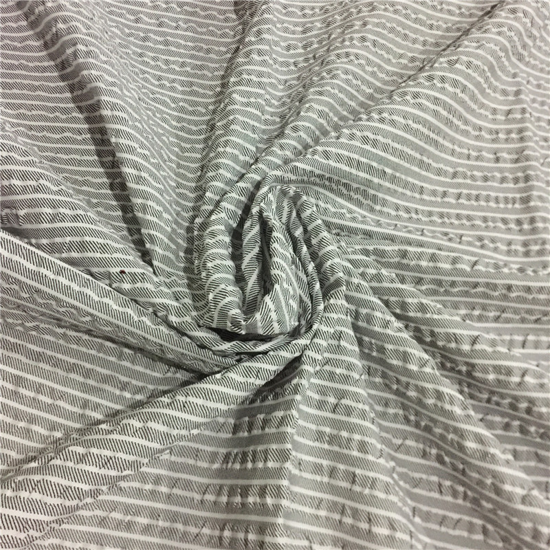 盐缩布料 盐缩布 全棉盐缩面料 新款纯棉印花布 条子 可定颜色