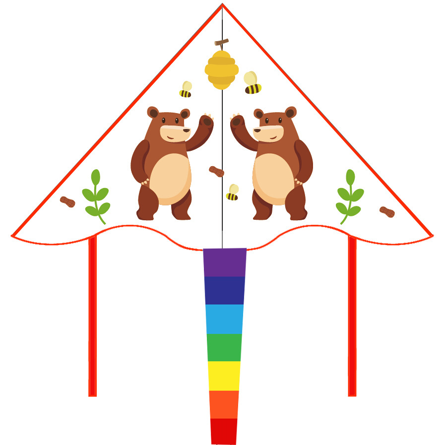 潍坊风筝批发儿童手绘绘画风筝diy空白风筝 三角风筝新款可定制